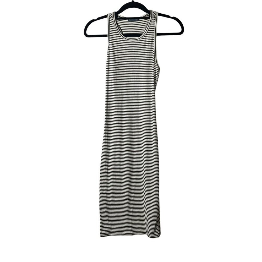 Soprano striped bodycon sleeveless dress women's size XS